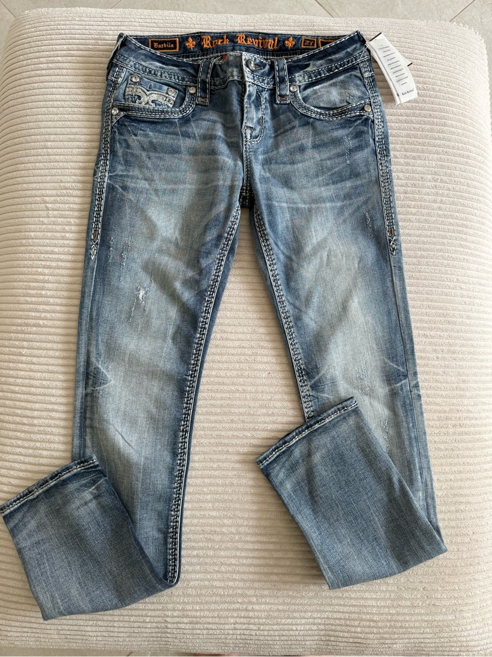 NWT Rock Revival Barbila Straight Leg Jeans